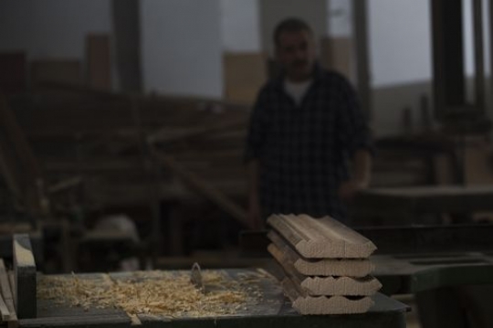 Wood on the table