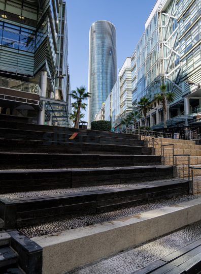 Rotana Hotel Tower with Doves in Flight, Al Abdali Boulevard, Amman